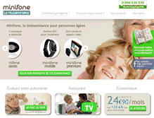 Tablet Screenshot of minifone.fr